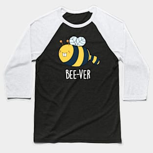 Bee-ver Funny Animal Beaver Bee Pun Baseball T-Shirt